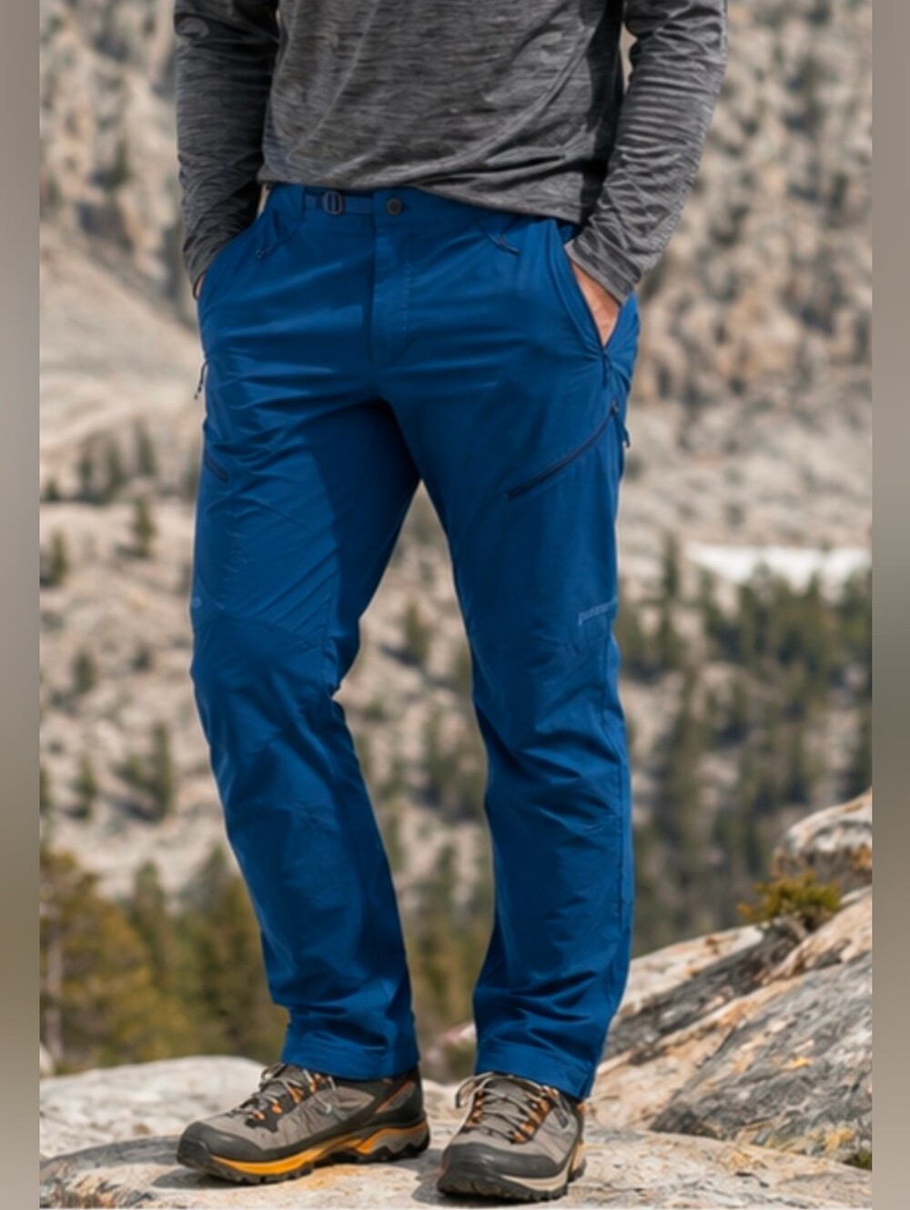 Patagonia Simul Alpine Pants Men’s 38 Superior Blue Softshell Climbing Hiking